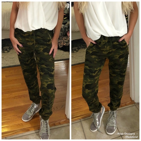 Pants - 🥰LAST 1! Camo! Elastic Waist Tie Pocket Joggers!